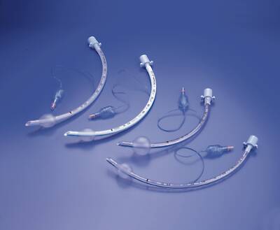 Cuffed Endotracheal Tube Portex® 330 mm Length Curved 8.0 mm Adult Murphy Eye