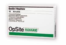 Transparent Film Dressing OpSite Flexigrid 6 X 8 Inch 2 Tab Delivery Rectangle Sterile