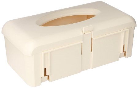 Glove Box Holder BD™ Horizontal Mounted 1-Box Capacity Ivory 4-1/4 X 7 X 12 Inch Plastic