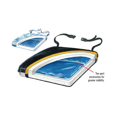 Seat Cushion Econo-Gel 18 W X 16 D X 2 H Inch Foam / Gel