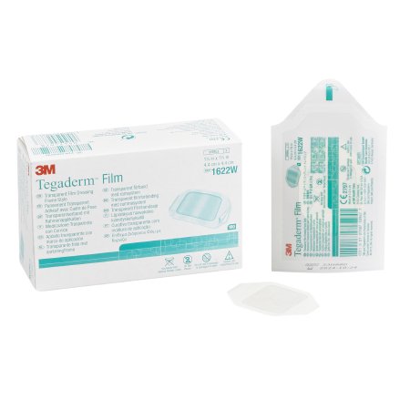 Transparent Film Dressing 3M™ Tegaderm™ 1-3/4 X 1-3/4 Inch Frame Style Delivery Rectangle Sterile