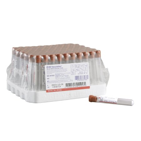 BD Vacutainer® Plus Venous Blood Collection Tube Clot Activator Additive 10 mL Conventional Closure Plastic Tube