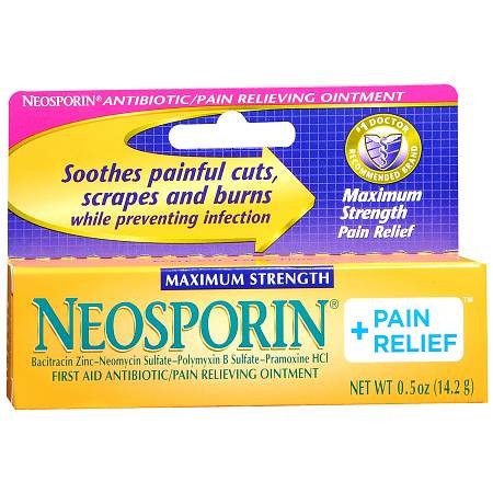 First Aid Antibiotic with Pain Relief Neosporin® + Pain Relief Maximum Strength Cream 0.5 oz. Tube