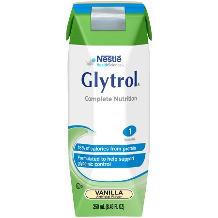 Tube Feeding Formula Glytrol® Vanilla Flavor Liquid 8.45 oz. Carton