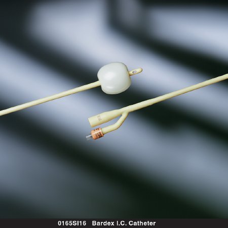 Foley Catheter Bardex® I.C. 2-Way Standard Tip 5 cc Balloon 22 Fr. Silver Hydrogel Coated Latex