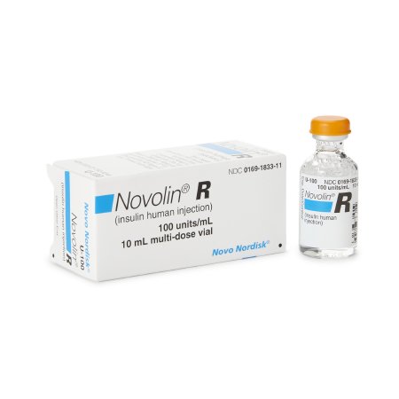 Novolin® R Regular Human Insulin (rDNA Origin) 100 U / mL Injection Multiple-Dose Vial 10 mL