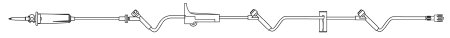 Primary IV Administration Set ADDitIV® Gravity 3 Ports 15 Drops / mL Drip Rate Without Filter 115 Inch Tubing Solution