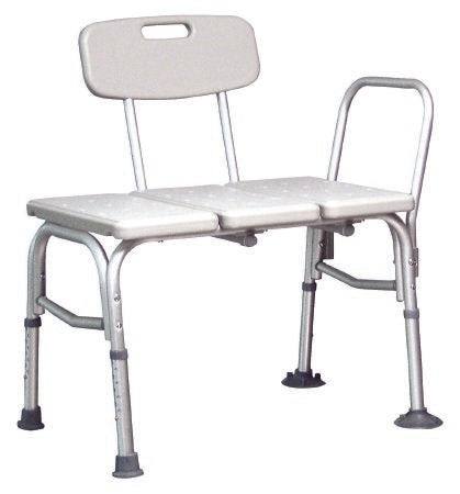 Lumex® Maxi-Drain Bath Transfer Bench Side Arm 22-1/4 Inch Seat Height 350 lbs. Weight Capacity