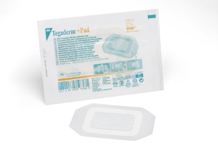 Transparent Film Dressing with Pad 3M™ Tegaderm™ +Pad 3-1/2 X 4 Inch Frame Style Delivery Rectangle Sterile