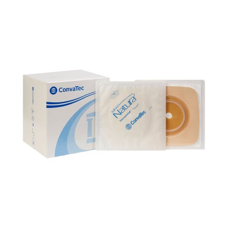 Ostomy Barrier Sur-Fit Natura® Trim to Fit, Standard Wear Stomahesive® Tan Tape 57 mm Flange Sur-Fit® Natura® System Hydrocolloid 1-3/8 to 1-3/4 Inch Opening 5 X 5 Inch