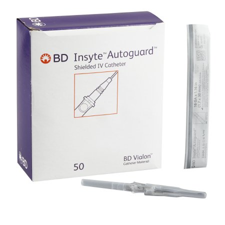 Peripheral IV Catheter Insyte™ Autoguard™ 16 Gauge 1.16 Inch Retracting Safety Needle