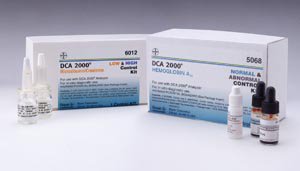 Diabetes Management Test Control Solution Kit DCA 2000 Hemoglobin A1c (HbA1c) Normal / Abnormal 4 X 0.25 mL