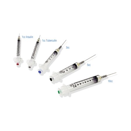 Safety Hypodermic Syringe with Needle VanishPoint® 3 mL 1-1/2 Inch 21 Gauge Retractable Safety Needle Regular Wall