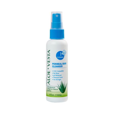 Perineal Wash Aloe Vesta® Liquid 4 oz. Pump Bottle Citrus Scent