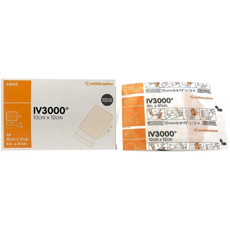 I.V. Dressing IV3000™ REATIC Film 4 X 4-3/8 Inch Sterile