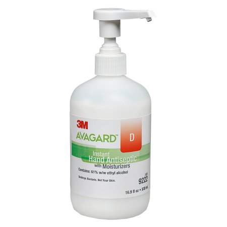 Hand Sanitizer 3M™ Avagard™ D 16 oz. Ethyl Alcohol Gel Pump Bottle