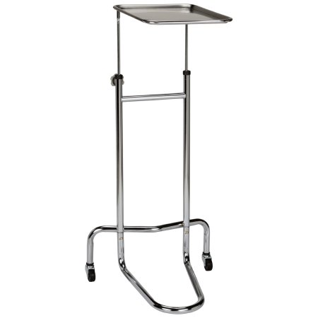 Mayo Instrument Stand McKesson 5 lbs. Tray V-Shaped Base 34 to 53 Inch Height Range 12.62 X 19.25 X 0.75 Inch
