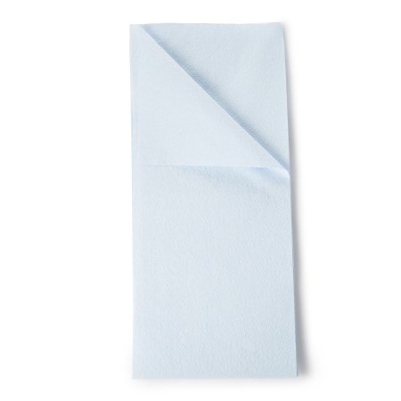 Stretcher Sheet Tidi® Everyday Flat Sheet 40 X 90 Inch Blue Tissue / Poly Disposable