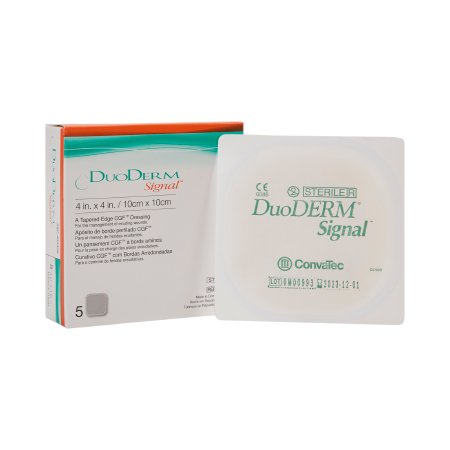 Hydrocolloid Dressing DuoDERM® Signal® 4 X 4 Inch Square