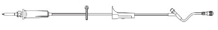 IV Pump Set Vista® Pump 1 Port 15 Drops / mL Drip Rate Without Filter 113 Inch Tubing Solution