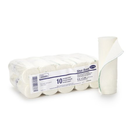 Elastic Bandage Shur-Band® LF 6 Inch X 5 Yard Single Hook and Loop Closure Natural NonSterile Standard Compression