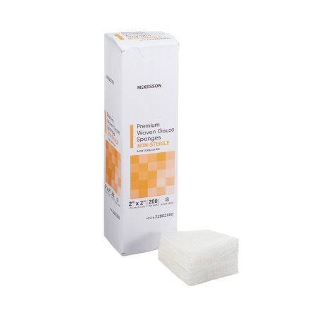 Gauze Sponge McKesson 2 X 2 Inch 200 per Pack NonSterile 8-Ply Square