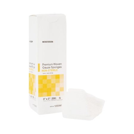 Gauze Sponge McKesson 3 X 3 Inch 200 per Pack NonSterile 12-Ply Square