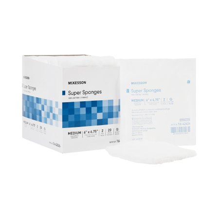 Fluff Dressing McKesson 6 X 6-3/4 Inch 2 per Pack Sterile Rectangle