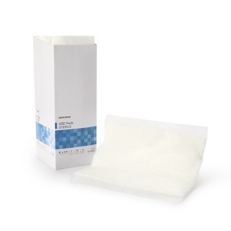 Abdominal Pad McKesson 7-1/2 X 8 Inch 1 per Pack Sterile Rectangle