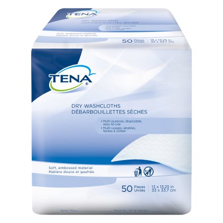 Washcloth TENA ProSkin™ Dry 13 X 13-1/2 Inch White Disposable