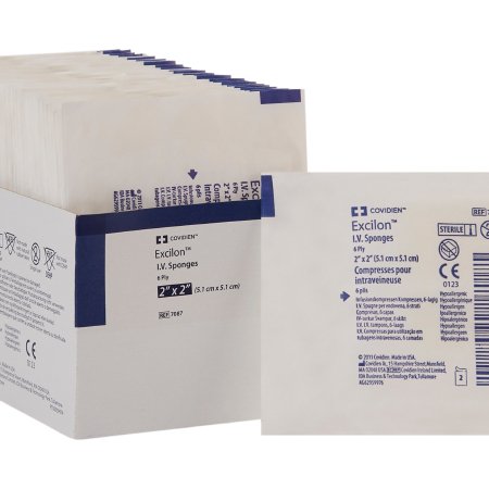 I.V. Sponge Excilon™ Nonwoven 2 X 2 Inch Sterile
