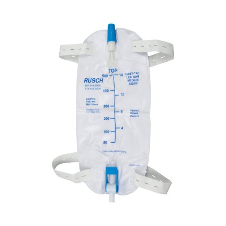Urinary Leg Bag Easy Tap™ Anti-Reflux Valve Sterile Fluid Path 19 oz. Vinyl