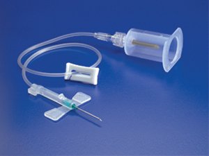 Saf-T Wing® Blood Collection Set with Holder 23 Gauge 3/4 Inch Needle Length Safety Needle 12 Inch Tubing Sterile