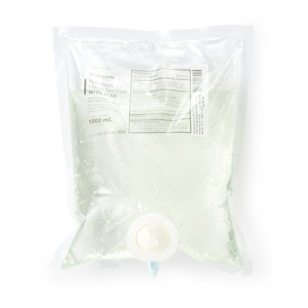 Hand Sanitizer with Aloe McKesson 1,000 mL Ethyl Alcohol Gel Dispenser Refill Bag