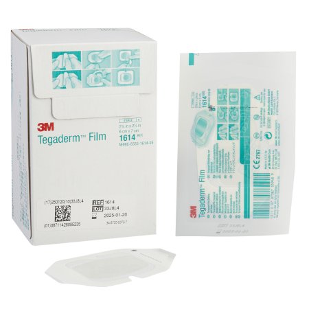 Transparent Film Dressing 3M™ Tegaderm™ 2-3/8 X 2-3/4 Inch Frame Style Delivery Rectangle Sterile
