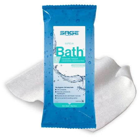 Rinse-Free Bath Wipe Impreva Bath™ Soft Pack Aloe Unscented 5 Count