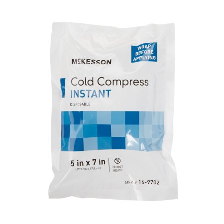 Instant Cold Pack McKesson General Purpose 5 X 7 Inch Plastic / Calcium Ammonium Nitrate / Water Disposable