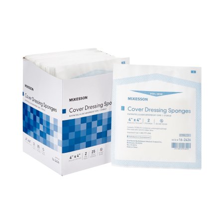 Nonwoven Sponge McKesson 4 X 4 Inch 2 per Pack Sterile Square