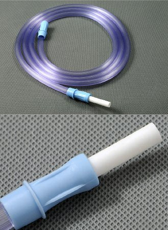 Suction Connector Tubing AMSure® 6 Foot Length 0.25 Inch I.D. Sterile Tube to Tube Connector Clear NonConductive PVC