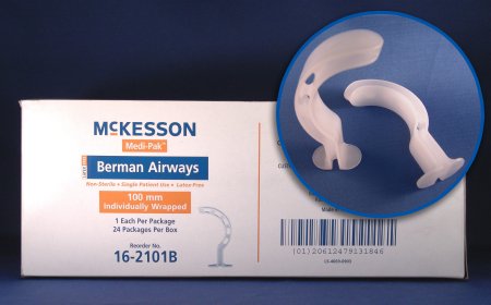 Berman Oropharyngeal Airway McKesson 100 mm Length