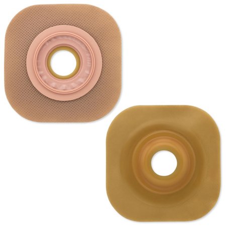 Ostomy Barrier FlexWear™ Precut, Standard Wear Adhesive Tape 44 mm Flange Green Code System Hydrocolloid 1 Inch Opening