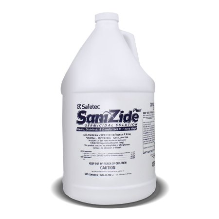 SaniZide Plus® Surface Disinfectant Cleaner Quaternary Based Manual Pour Liquid 1 gal. Jug Ammonia Scent NonSterile