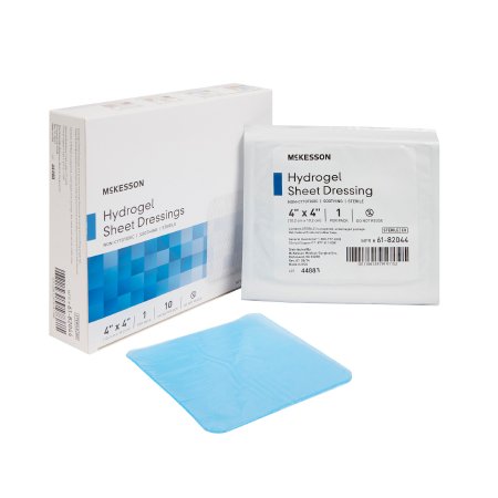 Hydrogel Wound Dressing McKesson Sheet 4 X 4 Inch Square Sterile