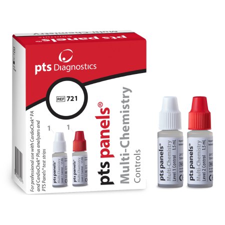 Cardiac / Lipids / General Chemistry Control Kit PTS Panels™ Multi-Chemistry Cholesterol / Triglycerides / Glucose 2 Levels 1 X 2 X 1.5 mL