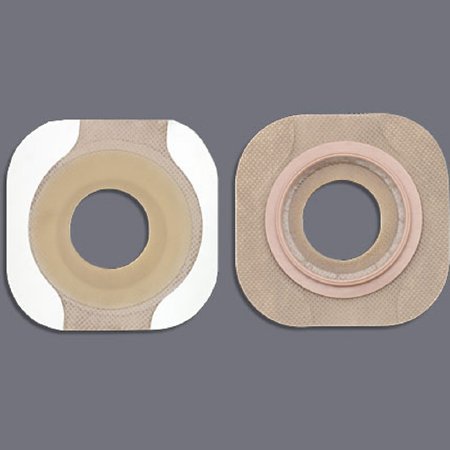 Ostomy Barrier New Image™ FlexWear™ Precut, Standard Wear Adhesive Tape 44 mm Flange Green Code System Hydrocolloid 7/8 Inch Opening