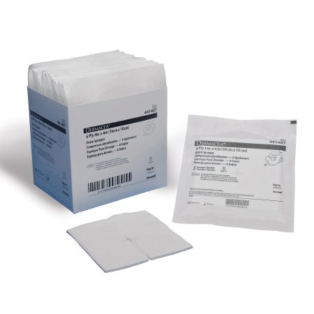Drain Sponge Dermacea™ 4 X 4 Inch Sterile 6-Ply