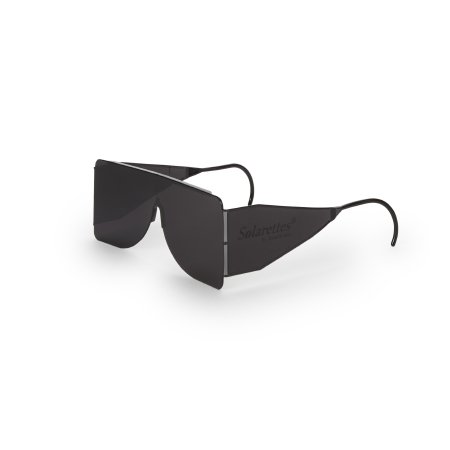 Post Mydriatic Glasses Solarettes® Flexible Temple Smoke Tint Black Frame Over Ear One Size Fits Most