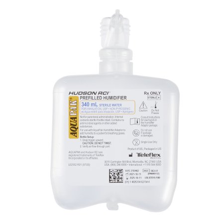Aquapak® Humidifier 340 mL Sterile Water