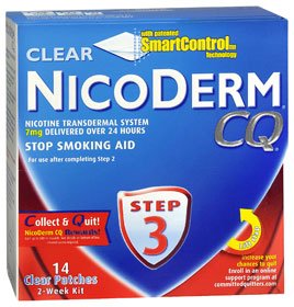 Stop Smoking Aid Nicoderm CQ® 7 mg Strength Transdermal Patch