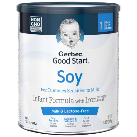 Infant Formula Gerber® Good Start® Gentle Soy 12.9 oz. Can Powder Soy Lactose Intolerance